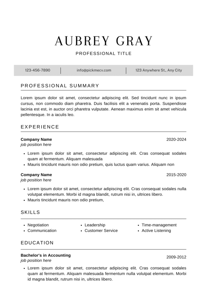 cv-resume-template